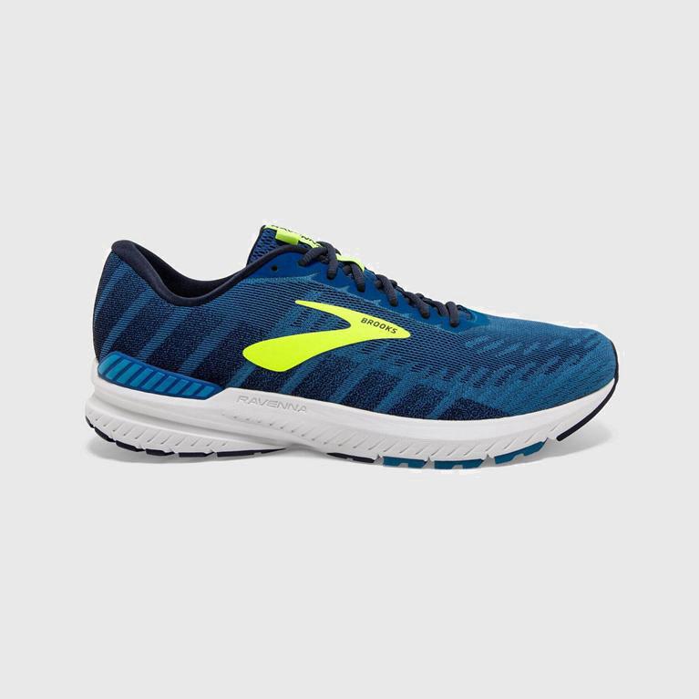 Brooks Ravenna 10 Men's Road Running Shoes UK Outlet - Blue (NIJDV1392)